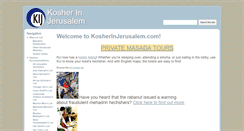Desktop Screenshot of kosherinjerusalem.com